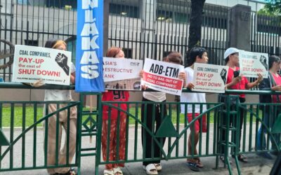 PMCJ Protests at ADB Clean Energy Forum, Demands End to Coal Mining Finance